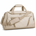 Borsone da viaggio 50 x 25 x 30 cm in poliestere beige con tracolla regolabile
