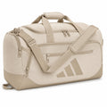 Borsa da viaggio 50 cm in tessuto beige con tracolla regolabile e scomparti multipli
