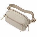 Marsupio 28 x 8 x 16 cm in tessuto beige con tasche zip regolabile