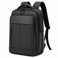 Zaino 32 x 16 x 46 cm nero in tessuto sintetico per lavoro e viaggio con scomparti