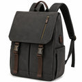 Zaino 30 x 15 x 42 cm nero in tessuto con tasche e spallacci imbottiti